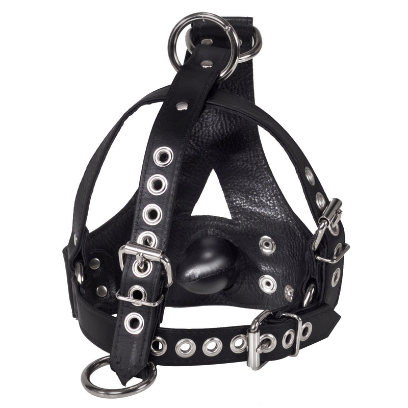 Strict Leather Bishop Head Harness with Removable Gag new-products from Strict Leather