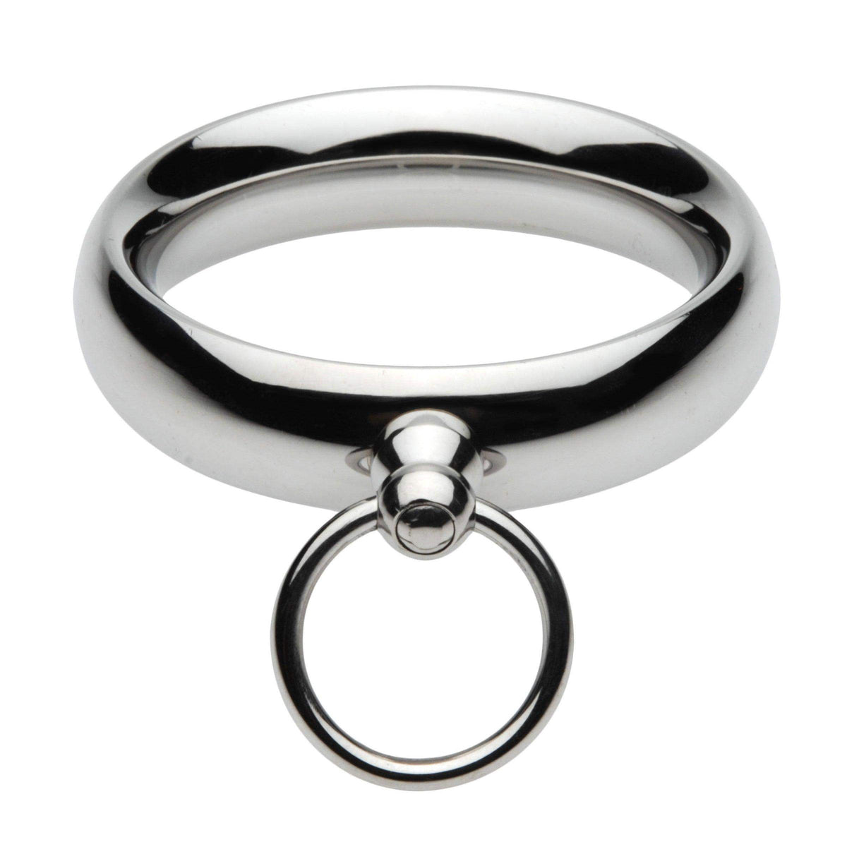 Lead Me Stainless Steel Cock Ring- 1.75 Inch - The Dildo Hub