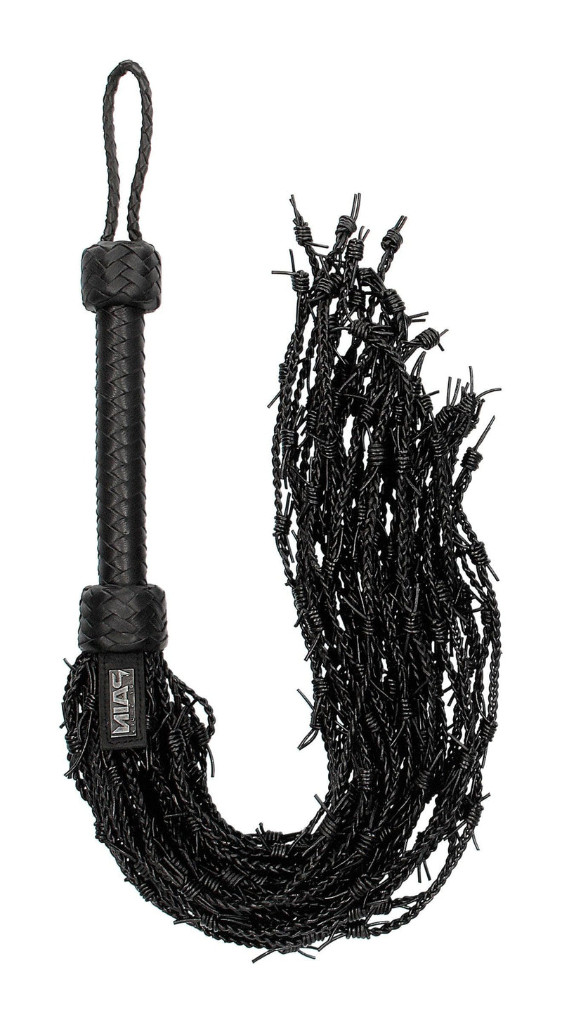 Leather Barbed Wire Flogger - The Dildo Hub