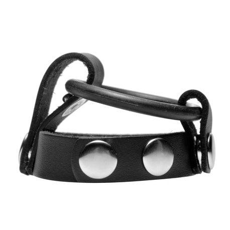 Leather Cock Ring Harness - The Dildo Hub