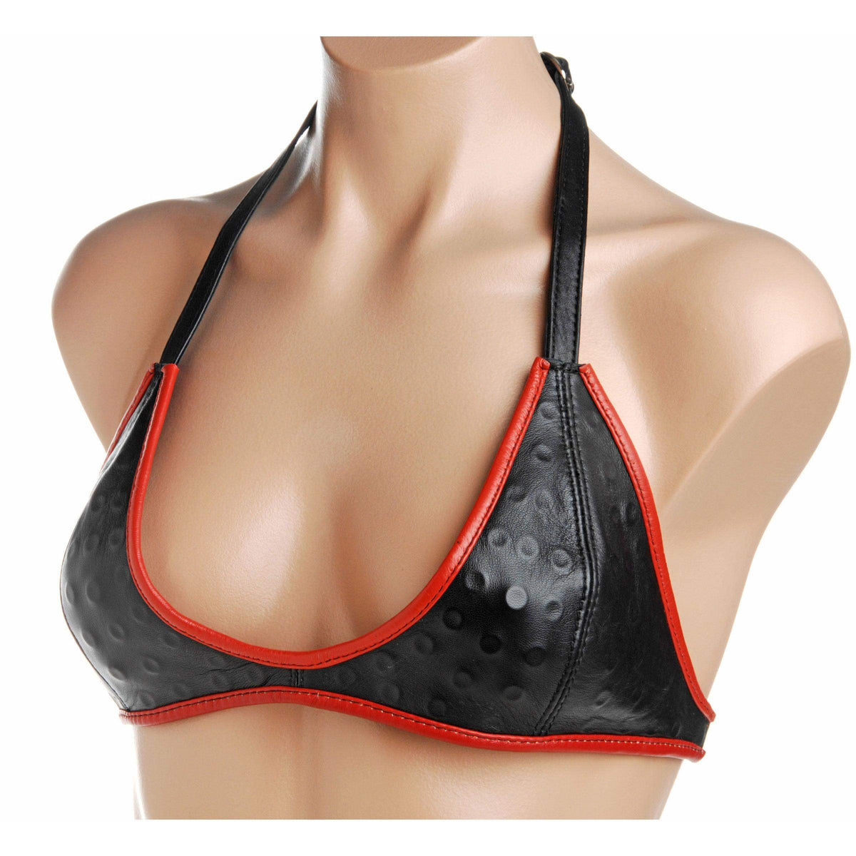 Leather Training Bra with Spikes - The Dildo Hub