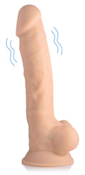 Light 8-Inch Hypoallergenic Silicone Vibrating Dildo