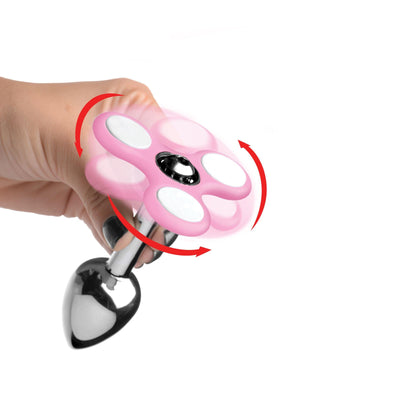 Light Up Fidget Spinner Anal Plug - The Dildo Hub