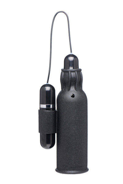 Lightning Stroke Silicone Stroker With Vibrating Bullet - The Dildo Hub