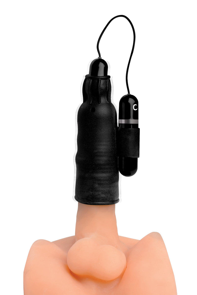 Lightning Stroke Silicone Stroker With Vibrating Bullet - The Dildo Hub