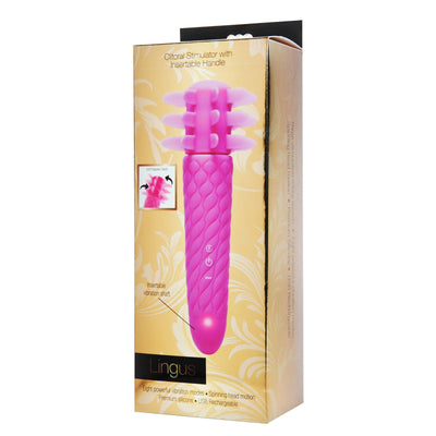 Lingus Clitoral Stimulator with Insertable Vibe Handle - The Dildo Hub