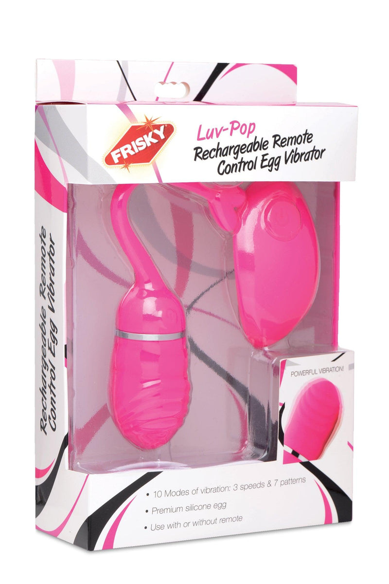 Luv Pop Rechargeable Remote Control Silicone Vibe - The Dildo Hub