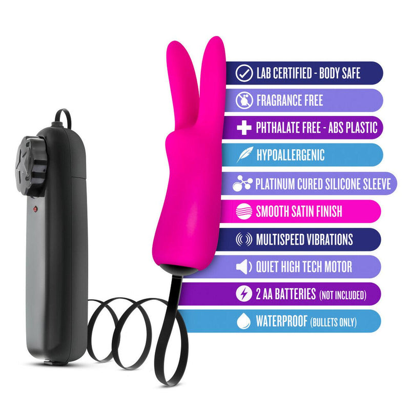 Luxe - Rabbit Teaser Clitoral Vibrator - Fuschia | Blush - The Dildo Hub