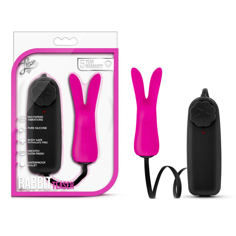 Luxe - Rabbit Teaser Clitoral Vibrator - Fuschia | Blush - The Dildo Hub