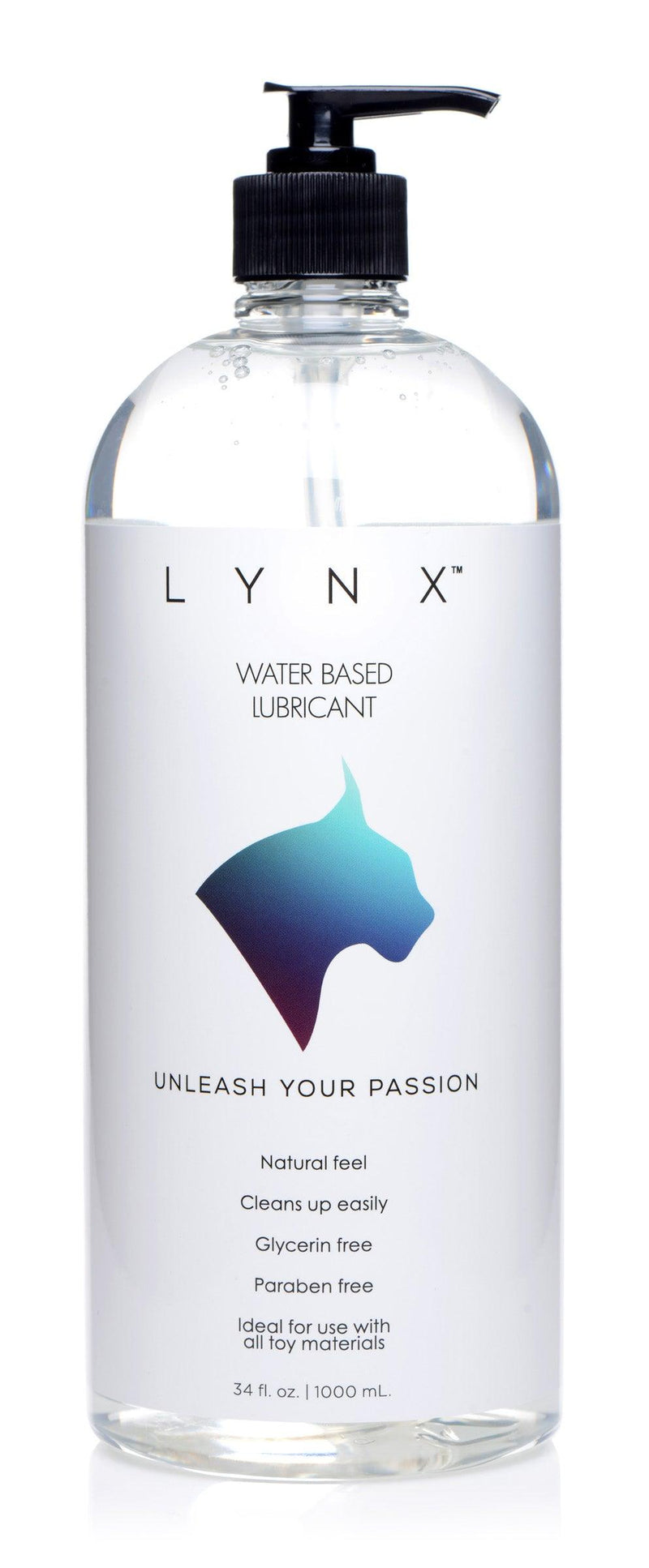 Lynx Water-Based Lubricant - 34oz - The Dildo Hub