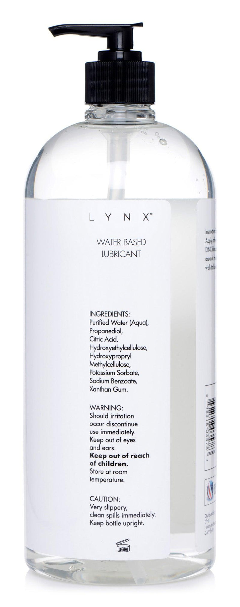 Lynx Water-Based Lubricant - 34oz - The Dildo Hub