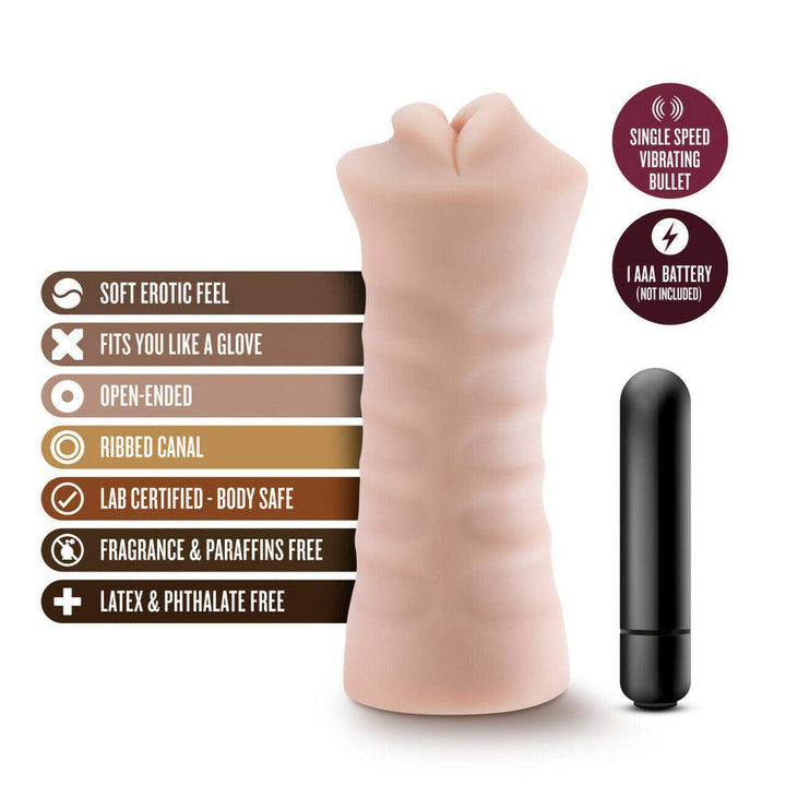 M for Men - Skye Mouth Masturbators - Vanilla | Blush - The Dildo Hub