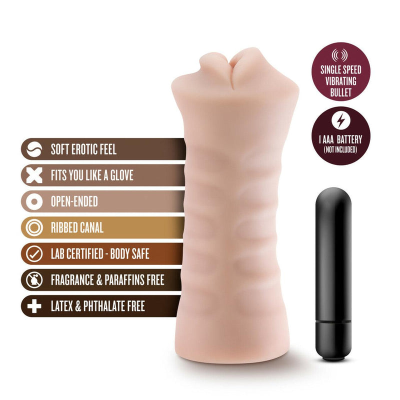 M for Men - Skye Mouth Masturbators - Vanilla | Blush - The Dildo Hub