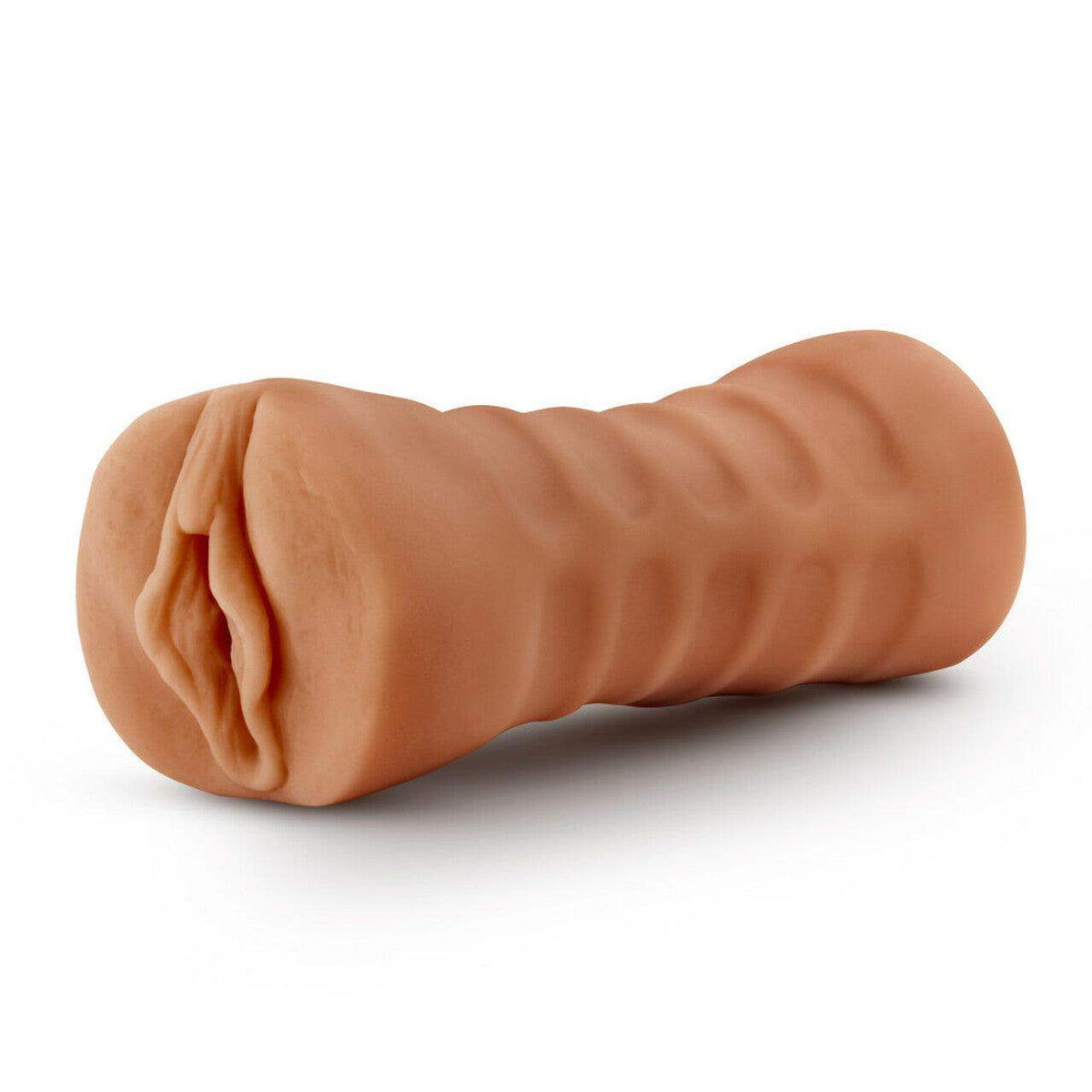 M for Men Sofia VIbrating Pocket Pussy - Mocha | Blush - The Dildo Hub
