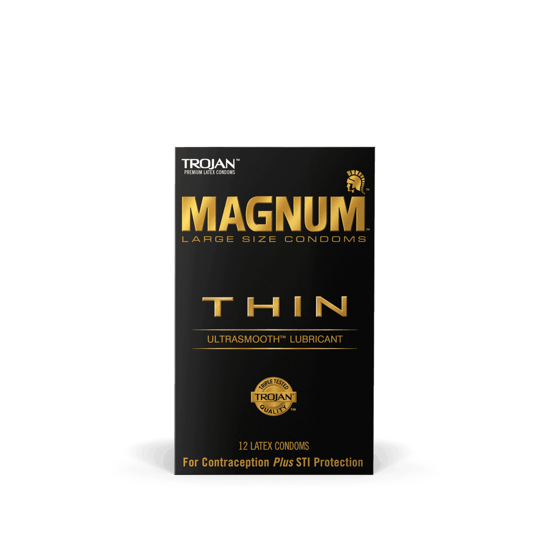Magnum Thin Condoms - 12 Pack | Trojan - The Dildo Hub