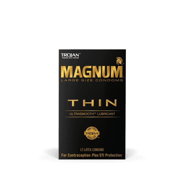 Magnum Thin Condoms - 12 Pack | Trojan - The Dildo Hub