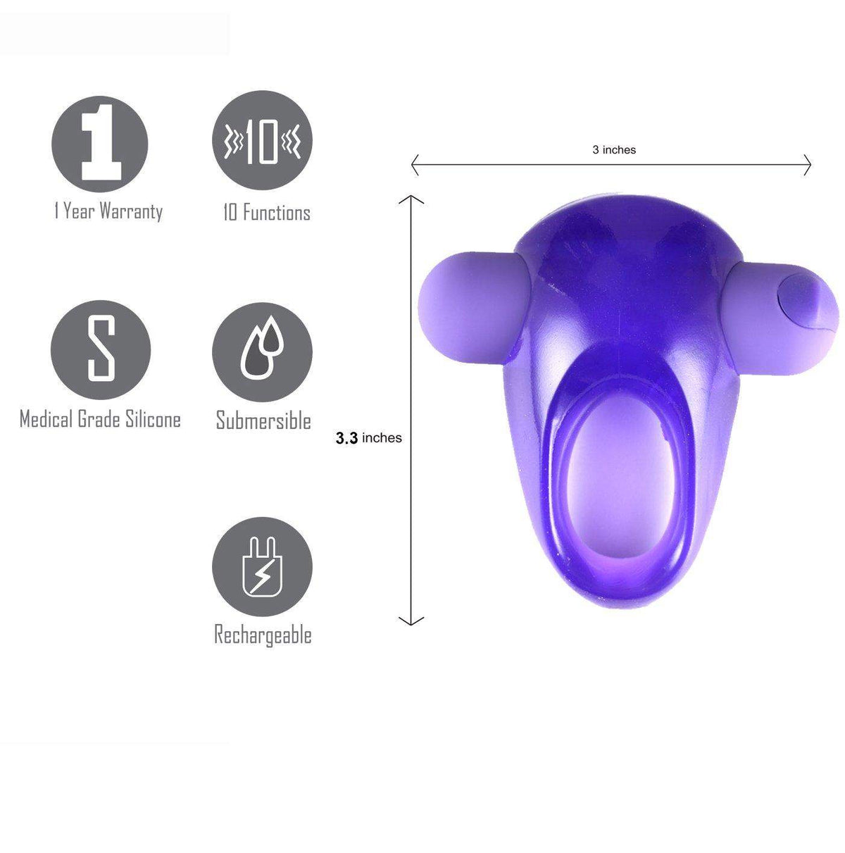 Maia Casey Vibrating Erection Enhancer Ring - The Dildo Hub