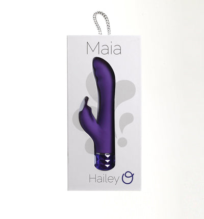 Maia Hailey Crystal Gems G-Spot Vibrator Purple - The Dildo Hub