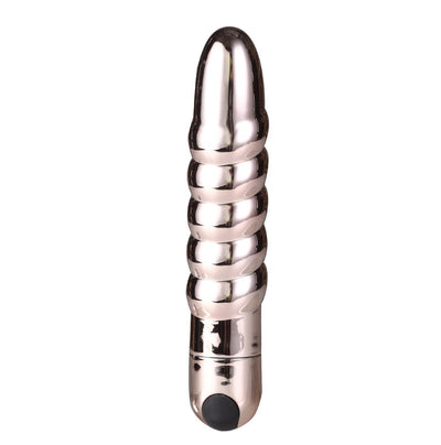 Maia Lola Silicone 10-Function Vibrating Twisty Bullet Rose Gold - The Dildo Hub