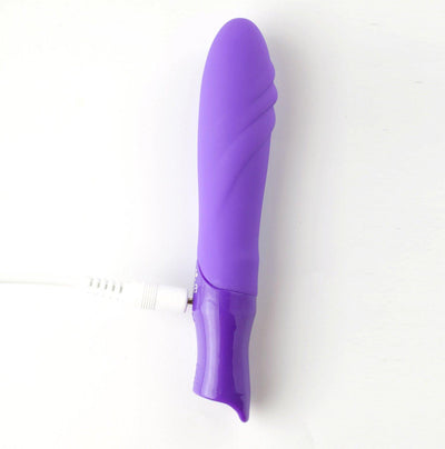 Maia Maddie Silicone 10-Function G-Spot Bullet Vibrator - Neon Purple - The Dildo Hub