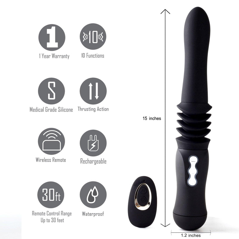 Maia Max Silicone Thrusting Portable Love Machine - The Dildo Hub