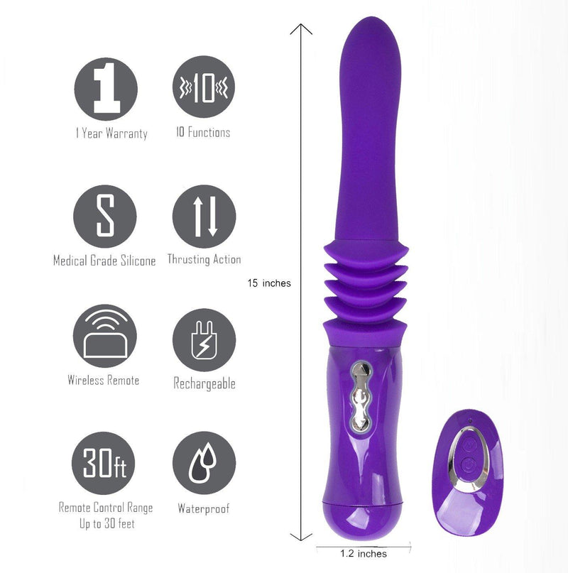 Maia Monroe Silicone Thrusting Portable Love Machine - The Dildo Hub