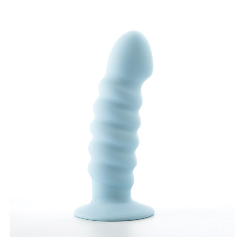 Maia Paris 6-Inch Silicone Ribbed Dong Blue - The Dildo Hub