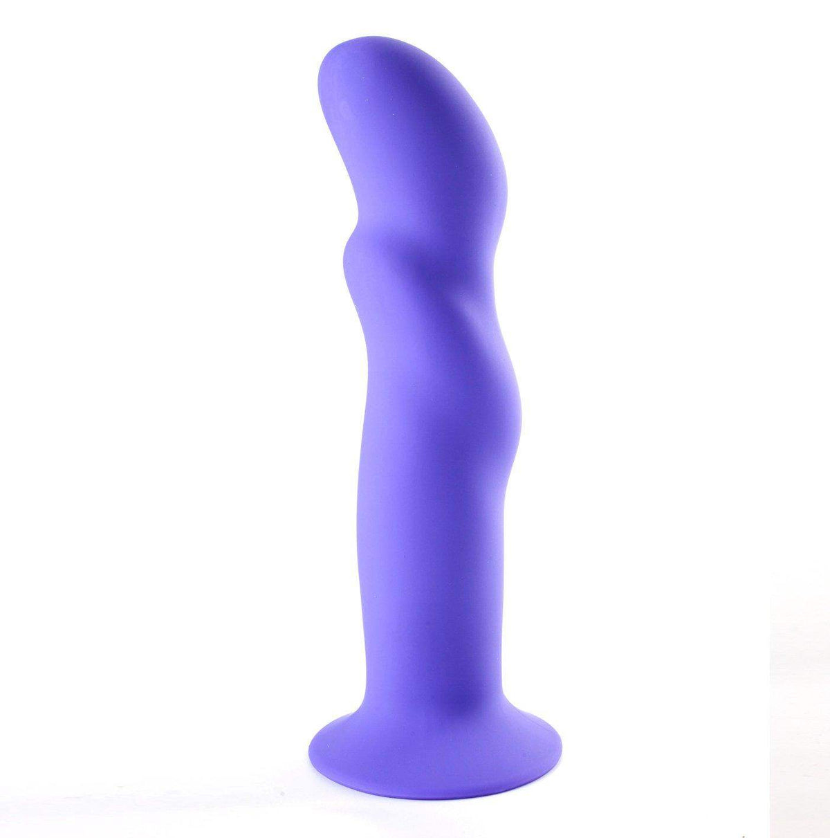 Maia RILEY Silicone Swirled Dong - Neon Purple - The Dildo Hub