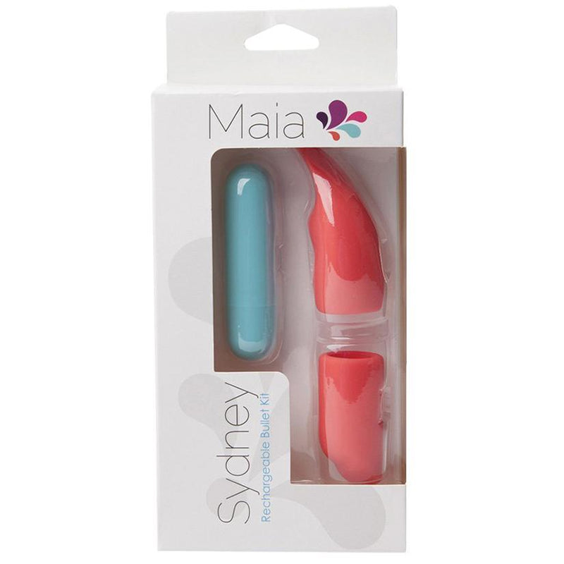 Maia Sydney Mini Bullet with 2 Silicone Sleeves - The Dildo Hub