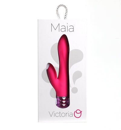 Maia Victoria Crystal Gems Dual Vibrator Pink - The Dildo Hub