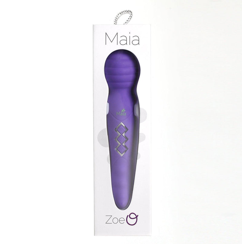 Maia Zoe Twistty Dual Vibrating Pleasure Wand Purple - The Dildo Hub