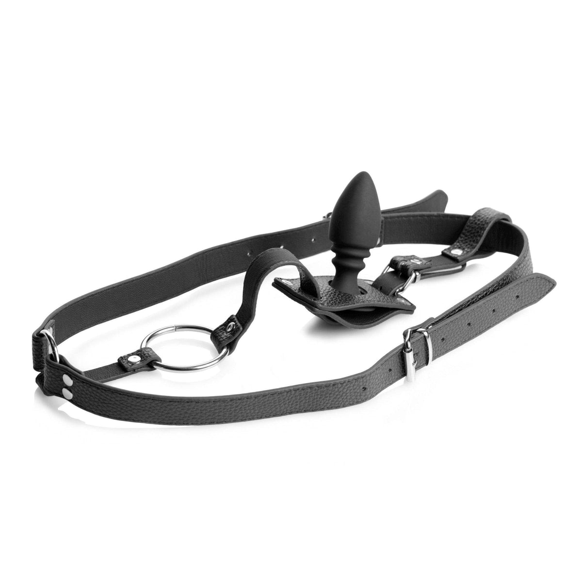 Male Cock Ring Harness with Silicone Anal Plug - The Dildo Hub