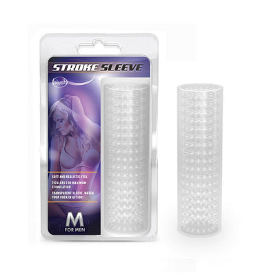 Masturbator M For Men Stroke Sleeve - Clear | Blush - The Dildo Hub