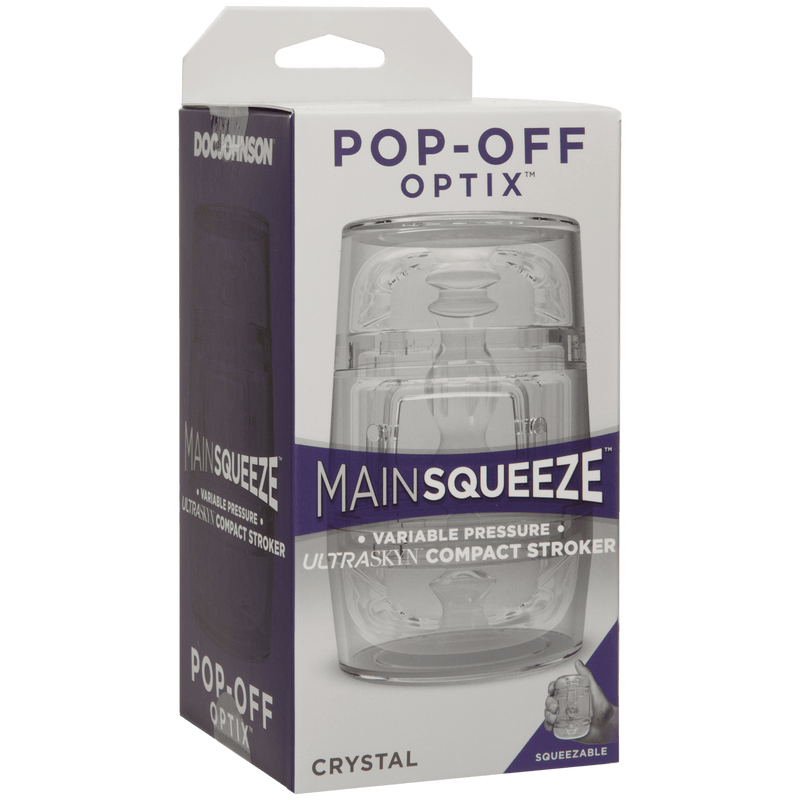 Masturbator Main Squeeze - Pop-Off - Optix - Crystal | Doc Johnson - The Dildo Hub