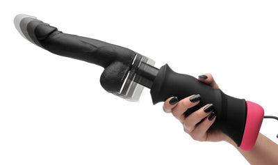 Mega-Pounder | Thrusting Sex Machine - Handheld Silicone Dildo - The Dildo Hub