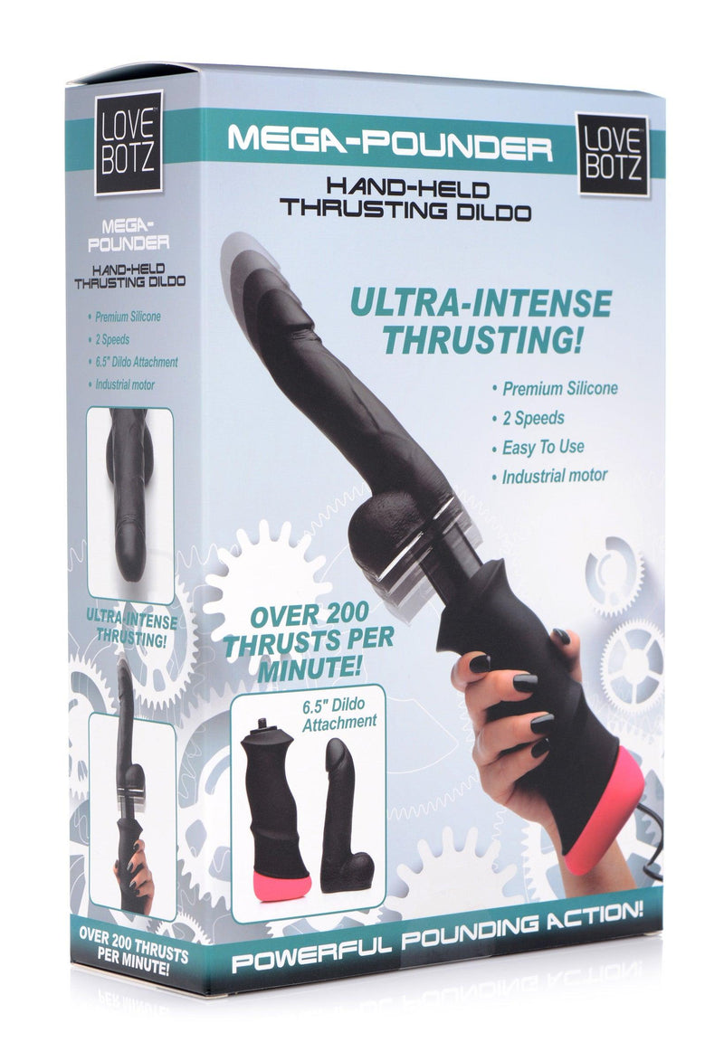 Mega-Pounder | Thrusting Sex Machine - Handheld Silicone Dildo - The Dildo Hub