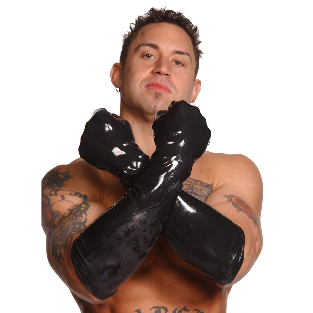 Mens Large Elbow-Length Gloves - The Dildo Hub