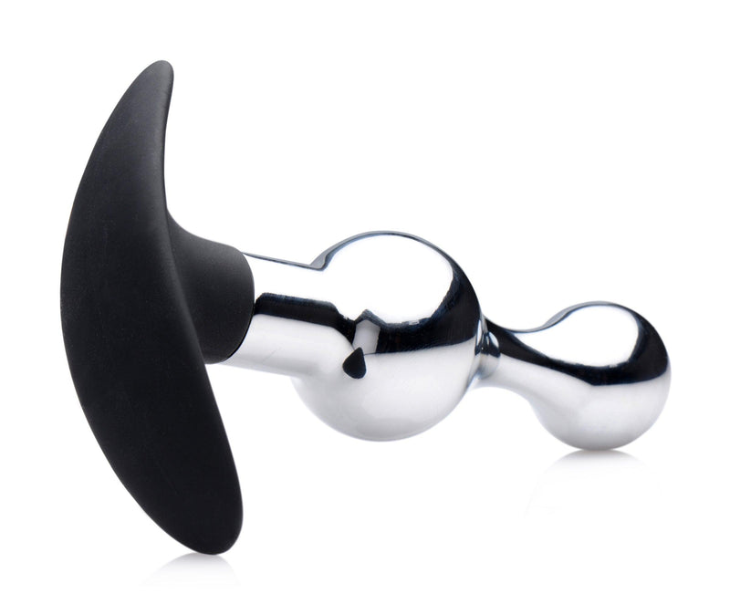 Metal and Silicone Beaded Anal Plug - The Dildo Hub