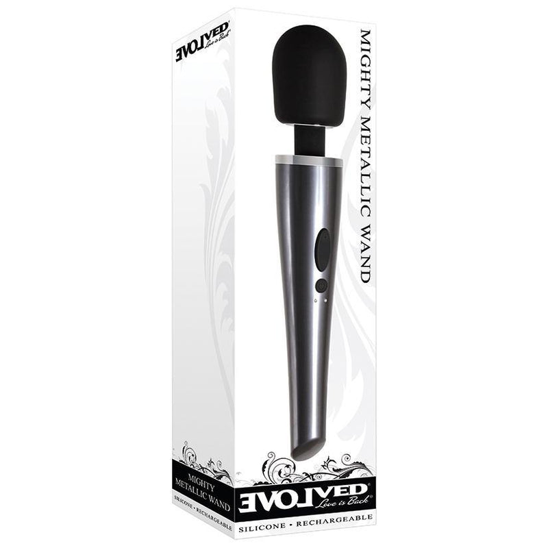 Mighty Metallic Wand Vibrator | Evolved Novelties - The Dildo Hub