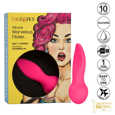 Mini Marvels Silicone - Marvelous Flicker - The Dildo Hub