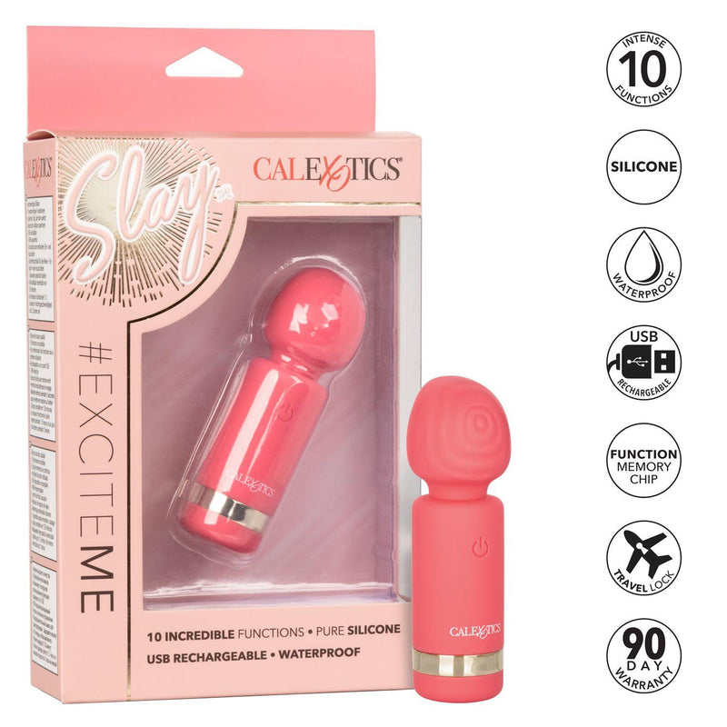 Mini Wand Vibrator Slay Exciter | CalExotics - The Dildo Hub