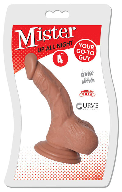 Mister Up All Night 4 Inch Dildo - Medium - The Dildo Hub