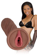 Mistress Natalia BioSkin Vibrating Pussy Stroker- Brown