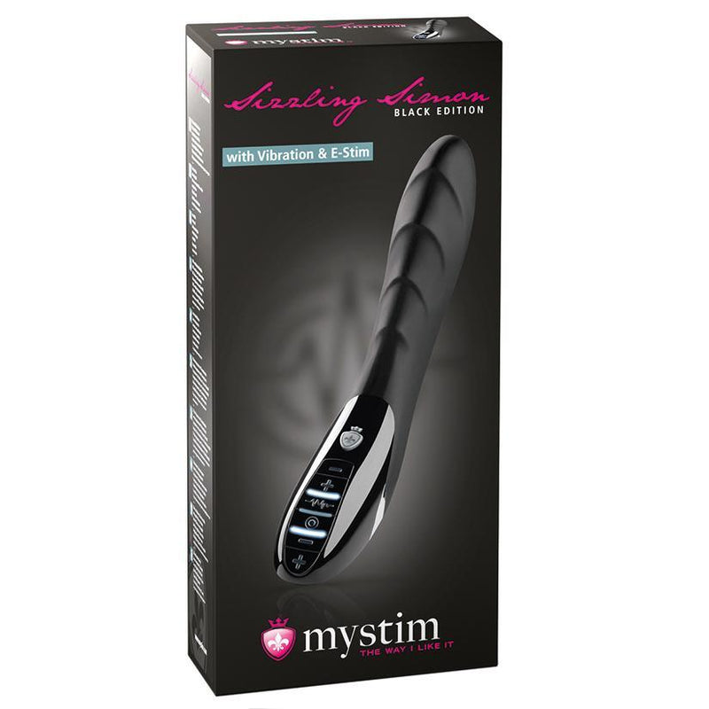 Mystim Sizzling Simon E-Stim Vibrator-Black Edition - The Dildo Hub