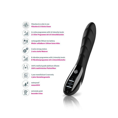 Mystim Sizzling Simon E-Stim Vibrator-Black Edition - The Dildo Hub