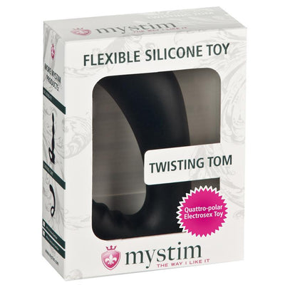 Mystim Twisting Tom With E-Stim-Black - The Dildo Hub