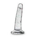 Sparkling Clear 5.5 Inch TPE Glitter Dong