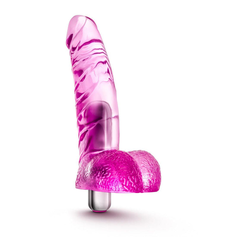 Naturally Yours - Vibrating Ding Dong - Pink - The Dildo Hub