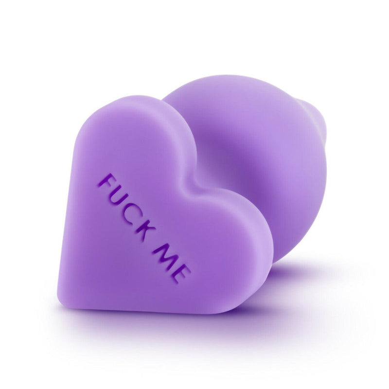 Naughtier Candy Hearts - Fuck Me - Purple - The Dildo Hub