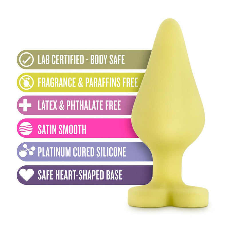 Naughty Candy Heart - Spank Me - Yellow - The Dildo Hub